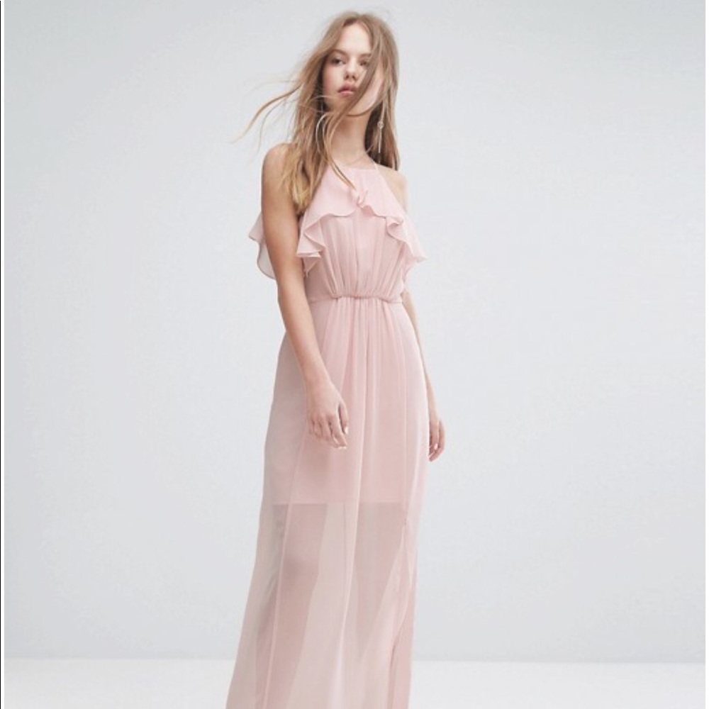 NWT BCBGENERATION Ruffle Maxi Dress